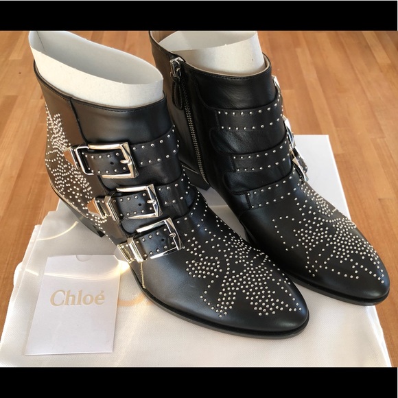 New Chloe Susanna Stud Buckle boots